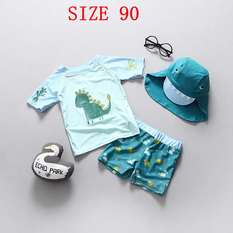 Dino Splash Swim Set – Kids UPF50+ Beach Outfit