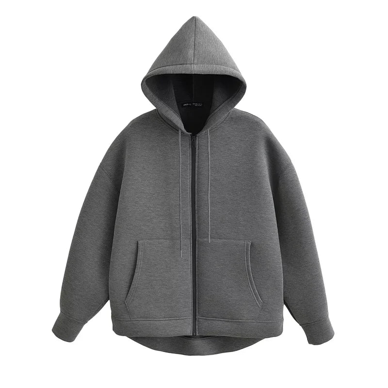Women’s Oversized Zip-Up Hoodie
