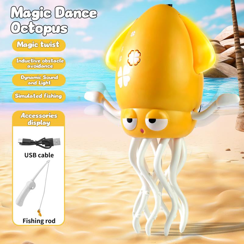 Interactive Dancing Squid LED Toy with Music