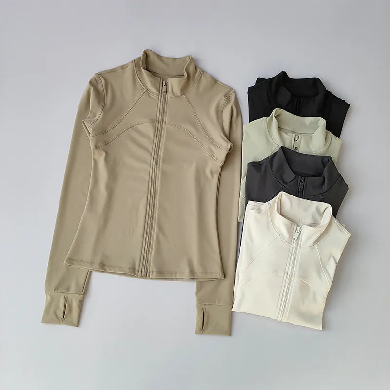 Women’s Long-Sleeve Zip-Up Activewear Jacket